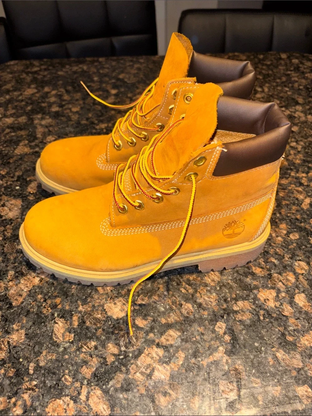 Timberland Wheat Nubuck 6-Inch Lace-Up Work Boots